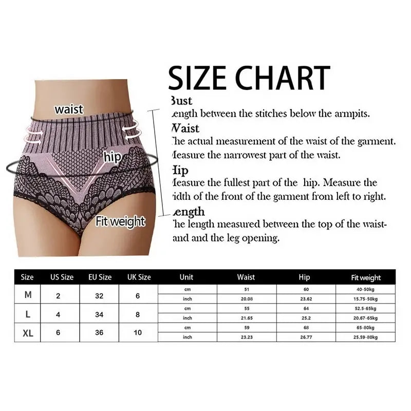 New Women's Panties Underwear Seamless Briefs High Waist Underpanties Bodyshaper Ladies Female SuperFye Grey / XL SuperFye