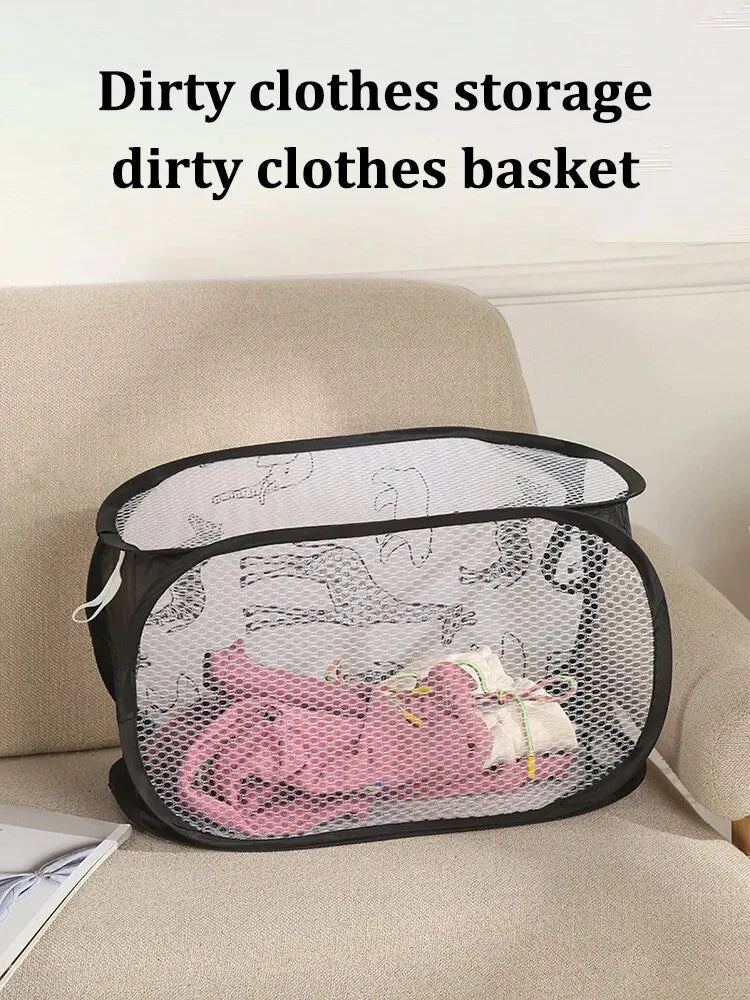 Storage Basket Laundry Basket Home Dirty Clothes Basket Organizing Storage Basket Bathroom Dirty Clothes Storage Basket SuperFye WHITE SuperFye