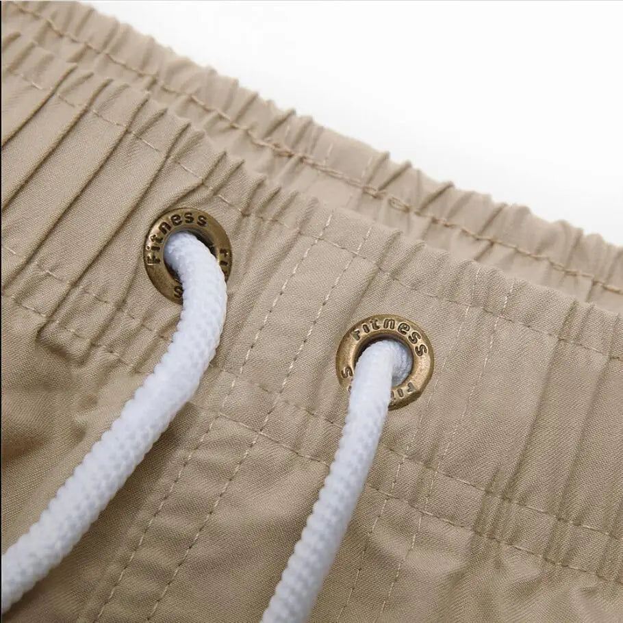 Swim Trunks Swim Shorts for Men Quick Dry Board Shorts Bathing Suit Breathable Drawstring With Pockets for Surfing Beach Summer SuperFye Khaki / L SuperFye