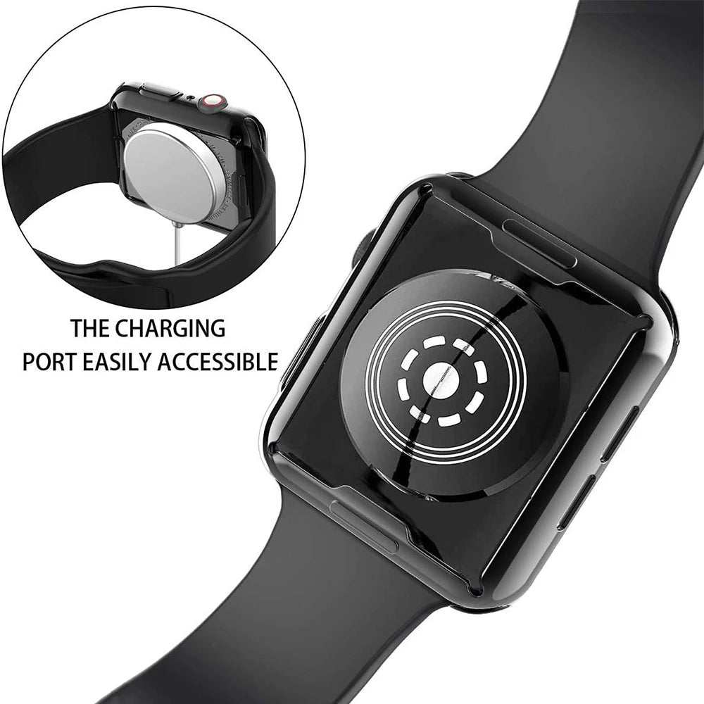 Screen Protector for Apple Watch Case Ultra 2 49 41 44 40 45 42mm TPU Bumper Cover Accessories for iWatch Series 10 9 8 7 SE 6 4 SuperFye Transparent / Series 1 2 3 42MM SuperFye