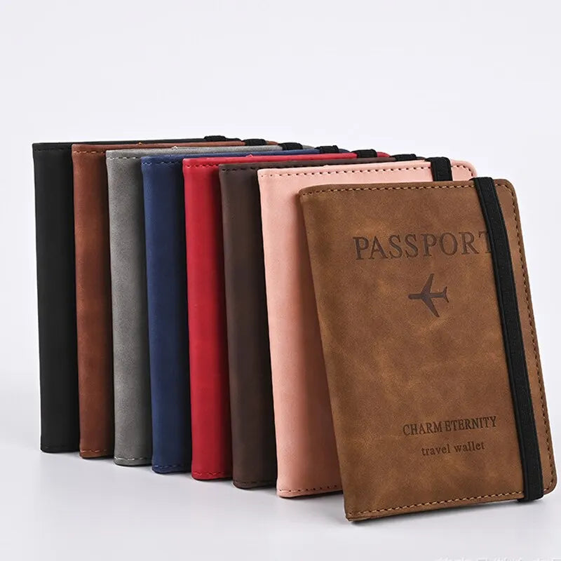 Men PU Leather Wallet Travel Passport Purse Card Male Travel Accessories Hand Carry Passport Business Cards Holder Wallet SuperFye WHITE SuperFye