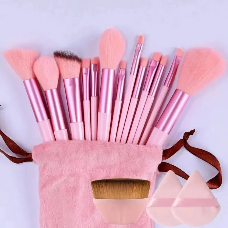 Makeup Brush Set Soft Fluffy Professiona Cosmetic Foundation Powder Eyeshadow Kabuki Blending Make Up Brush Beauty Tool Makeup SuperFye 15pcs brown SuperFye