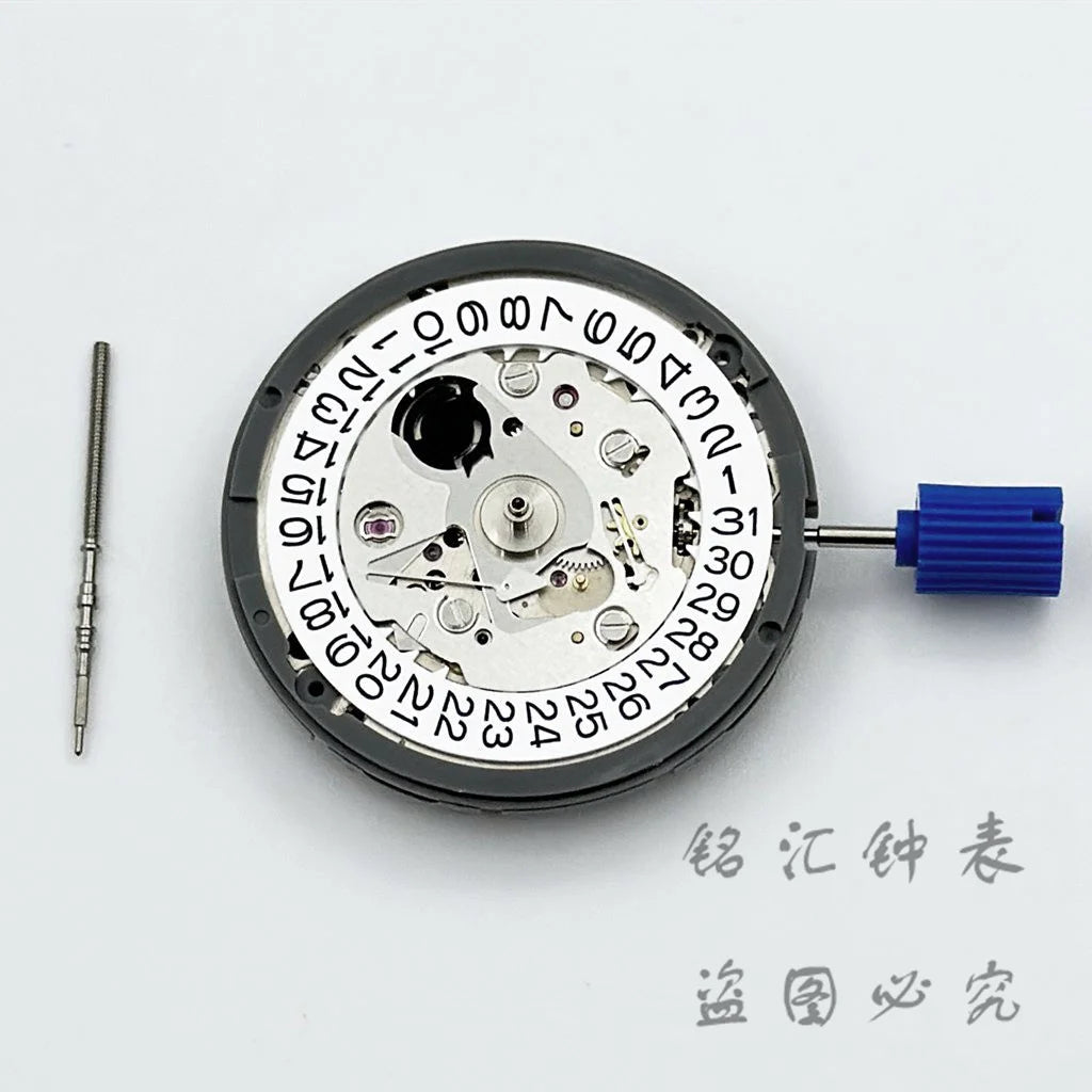 White/Black Calendar 24 Jewels NH35 Mechanical Movement High Accuracy Winding NH35 Automatic Self-winding Stem Set SuperFye NH35 White SuperFye