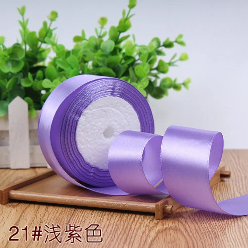 22meter/Roll 6mm 10mm 15mm 20mm 25mm 40mm 50mm Silk Satin Ribbons for Crafts Bow Handmade DIY Gift Wrap Party Wedding Decorative