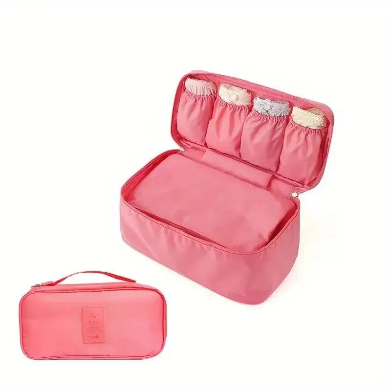 Simple Portable Underwear Storage Bag Lightweight Dustproof Organizer Multifunctional Travel Container SuperFye Pink G1374F SuperFye