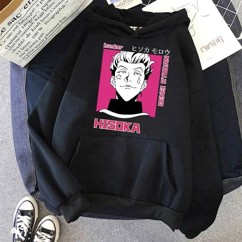 2023 Autumn Winter Hunter Hisoka Kurapika Hoodies Women Killua Zoldyck Devil Eye Sweatshirts Unisex Anime HXH Hoody Tops