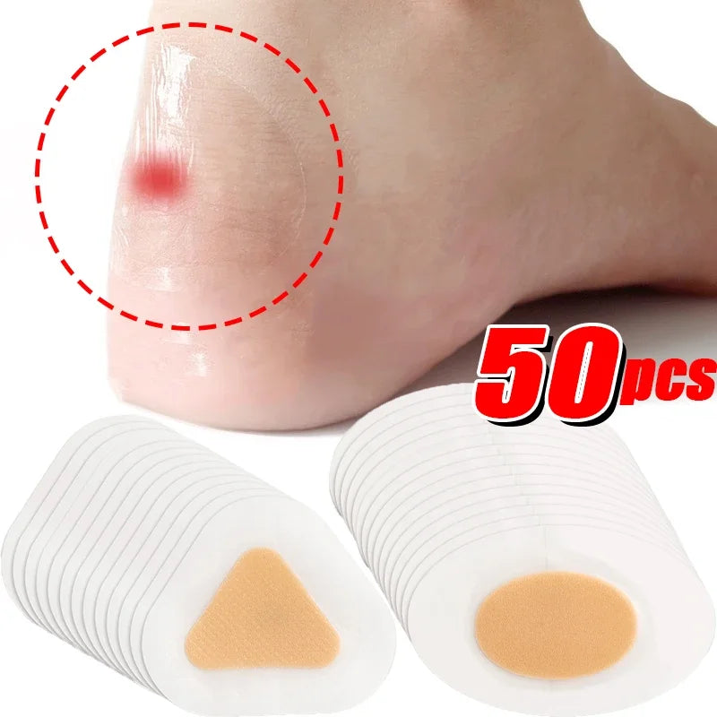 10-50PCS Silicone Gel Shoes Stickers Pain Relief Patch Liner High Heel Sticker Feet Care Adhesive Hydrocolloid Pads Cushions SuperFye white / CHINA SuperFye