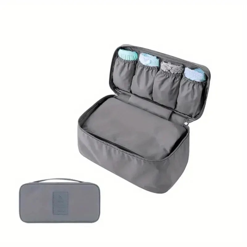 Simple Portable Underwear Storage Bag Lightweight Dustproof Organizer Multifunctional Travel Container SuperFye Gray G1374E SuperFye