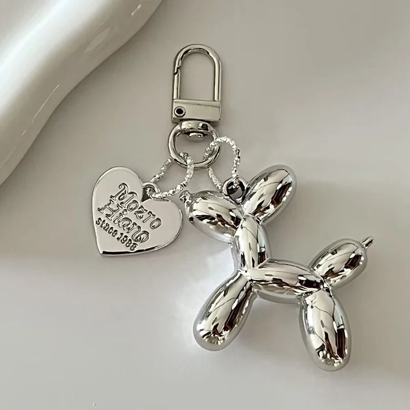 Fashion Keychain Punk Y2K Balloon Dog Keychains for Women Bag Pendant Jewelry Trinket Girl's Car Key Ring Key Chain Accessories SuperFye Style 06 SuperFye