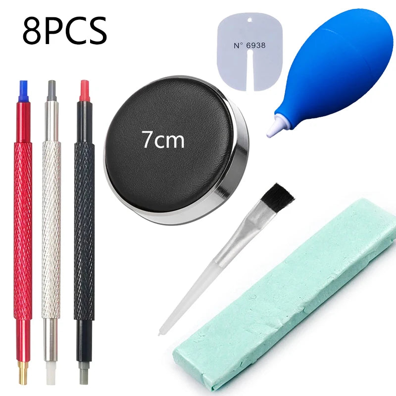 1/5/8pcs Watch Dust Air Blower Pump Rubber Cleaning Wristwatch Parts Cleaner Brush Tool Cleaning Suit Watch Repair Tool Care Kit SuperFye 8PCS SuperFye