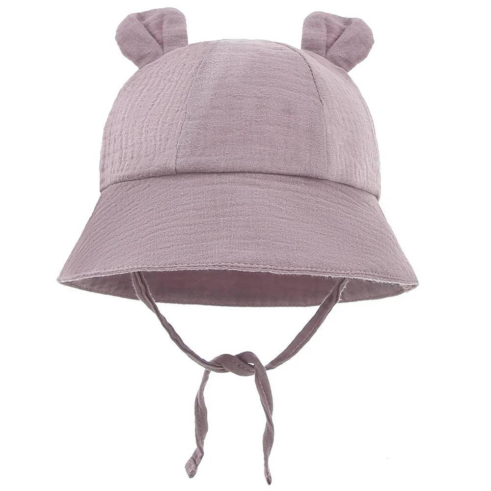 2022 New Autumn Baby Sun Hat Children Outdoor Rabbit Ear Beach Caps Boy Girl Panama Hat Unisex Beach Bucket Hats Bunny Hat SuperFye Gray SuperFye