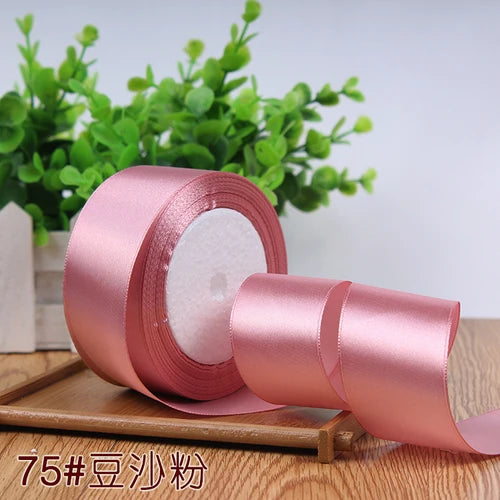 22meter/Roll 6mm 10mm 15mm 20mm 25mm 40mm 50mm Silk Satin Ribbons for Crafts Bow Handmade DIY Gift Wrap Party Wedding Decorative