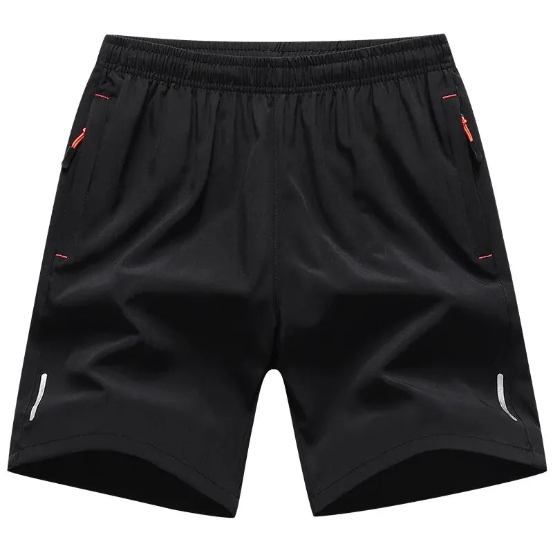 Summer New Arrival Sports Shorts Men New Comfortable Elastic Waist Clothing Male Breathable Short Trousers Plus 6XL 7XL 8XL SuperFye black / M SuperFye