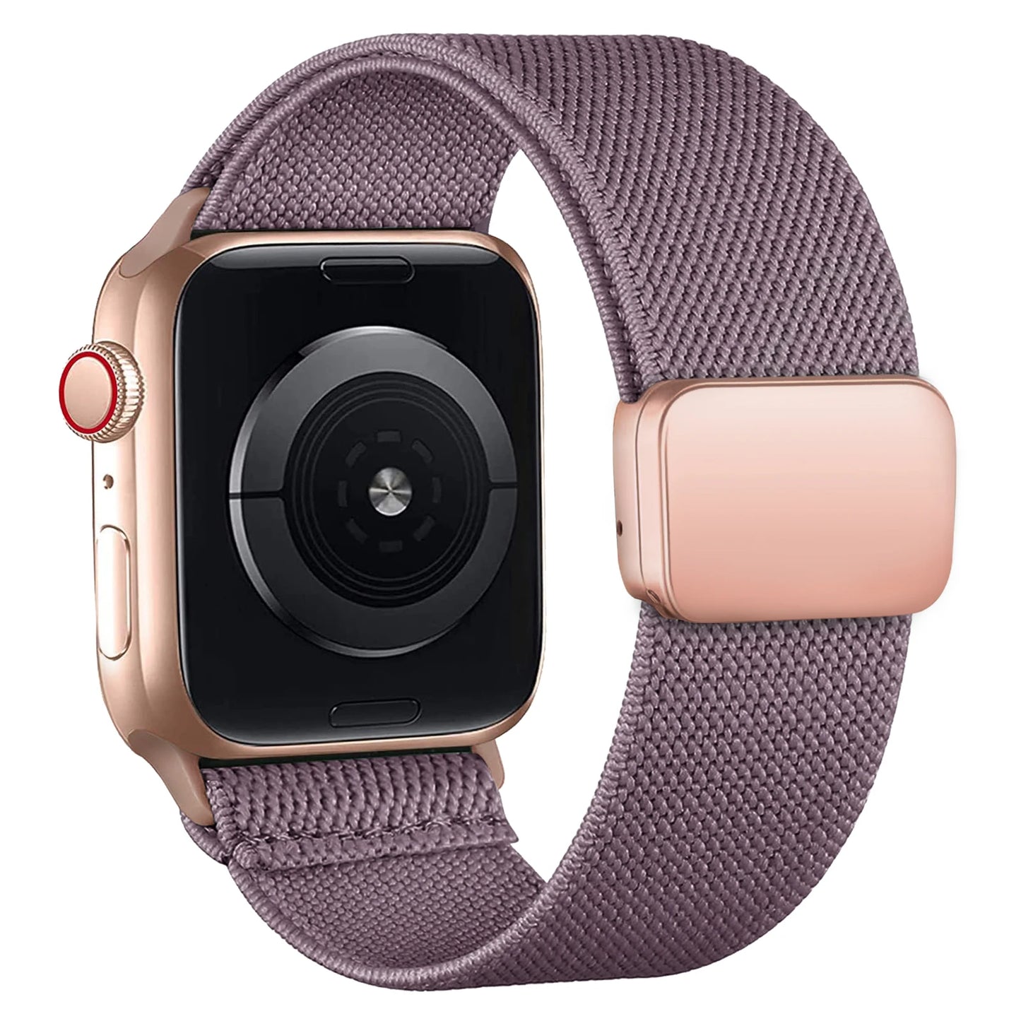 Magnetic Loop For Apple Watch Band 40mm 44mm 45mm 49mm 41mm 38mm Scrunchie Nylon bracelet iwatch ultra 2 Series 9 3 7 8 se strap SuperFye Smoke Purple / 42mm 44mm 45mm 49mm SuperFye