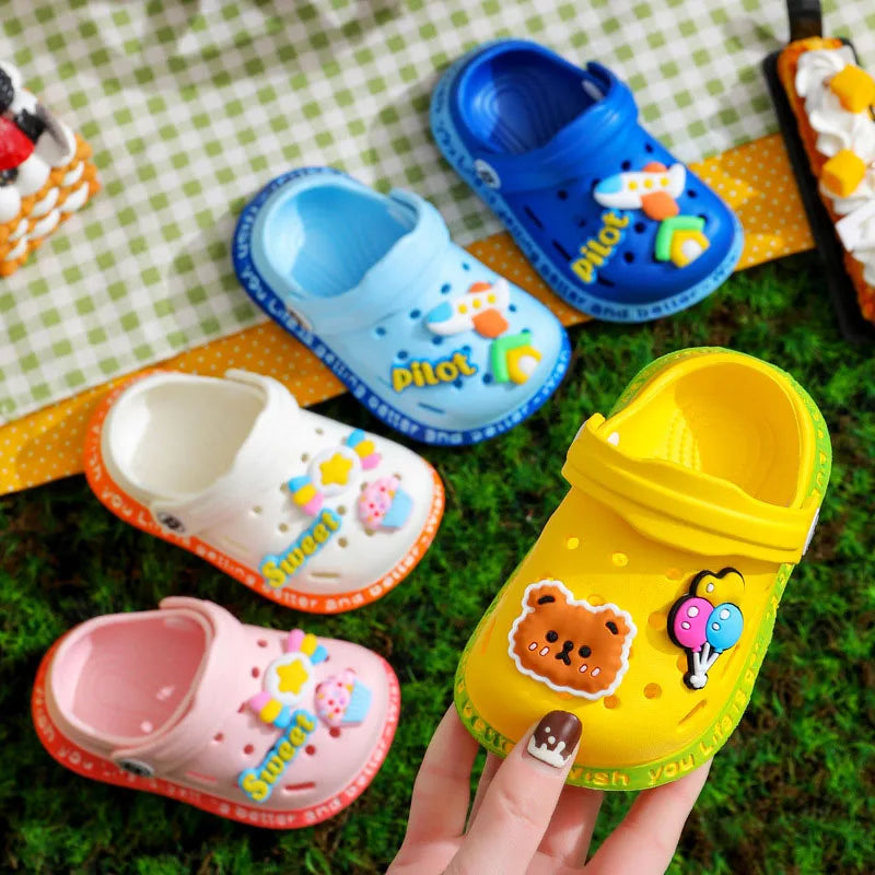 Summer Baby Shoes Sandals for Girls Boy Mules Baby Girl Shoes Cartoon Sandal Infantil for Boy Children's Garden Shoes SuperFye White balloon / 18 SuperFye