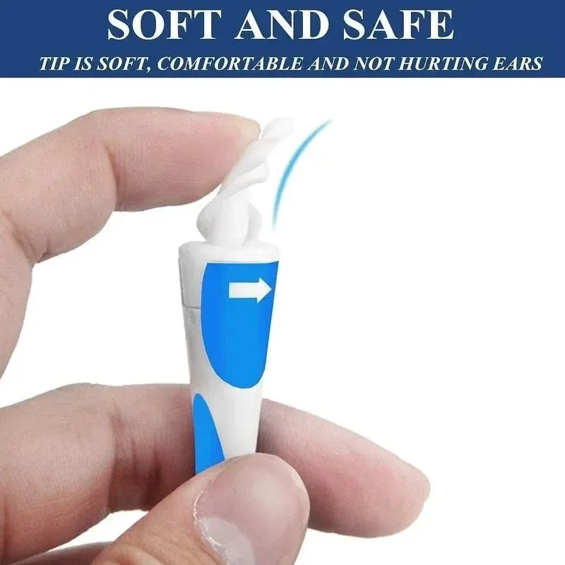 Ear Wax Remover Tool Ear Cleaner With Soft Silicone 16 Replacement Tips Simply To Grab Extract Earwax SuperFye Blue SuperFye