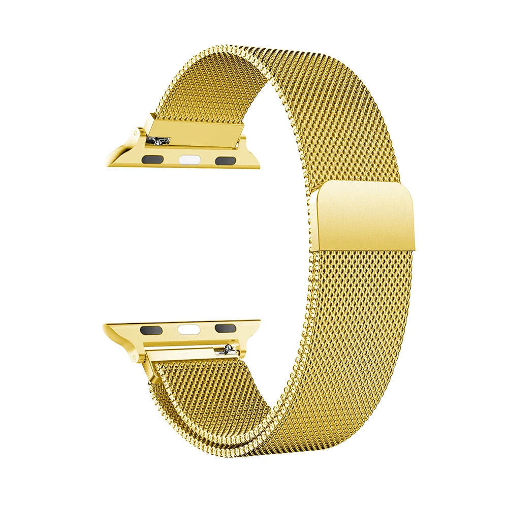 Milanese Strap For Apple Watch Ultra 2 49 46mm 42mm 44mm 40mm 45mm 41mm 38mm Bracelet For iWatch Series 10 9 3 6 5 SE 7 8 Strap SuperFye Gold / 38 40 41 S10 42mm SuperFye