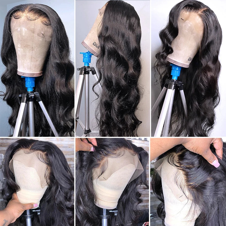 30inch Body Wave 13x4 Lace Front Human Hair Wig 13x6 Lace Frontal Wigs For Women Brazilian 5x5 Transparent Lace Closure Wig Sale SuperFye 13x4 Lace Wig / CHINA / 26inches|180% SuperFye