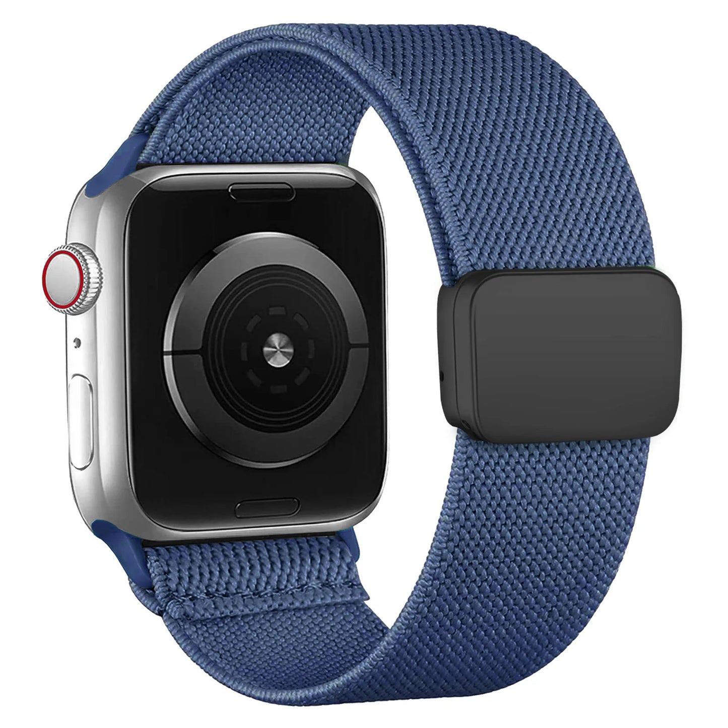 Magnetic Loop For Apple Watch Band 40mm 44mm 45mm 49mm 41mm 38mm Scrunchie Nylon bracelet iwatch ultra 2 Series 9 3 7 8 se strap SuperFye Atlantic Blue / 42mm 44mm 45mm 49mm SuperFye