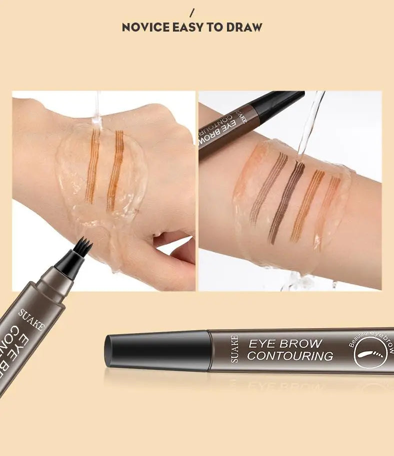 4 Point Eyebrow Pencil Maquillajes Para Mujer Waterproof Liquid Eyebrow Pen Makeup Long Lasting Cosmetic Microblade Brow Pencil SuperFye 1 SuperFye