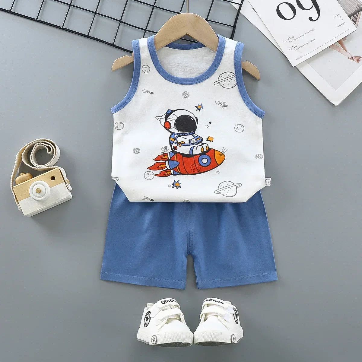 Children Sets Kids Clothes Boys Girls Vest Suit Summer Children's Clothing baby Cotton T-Shirts Shorts Tank Top Sleeveless SuperFye Style 4 / 9M SuperFye