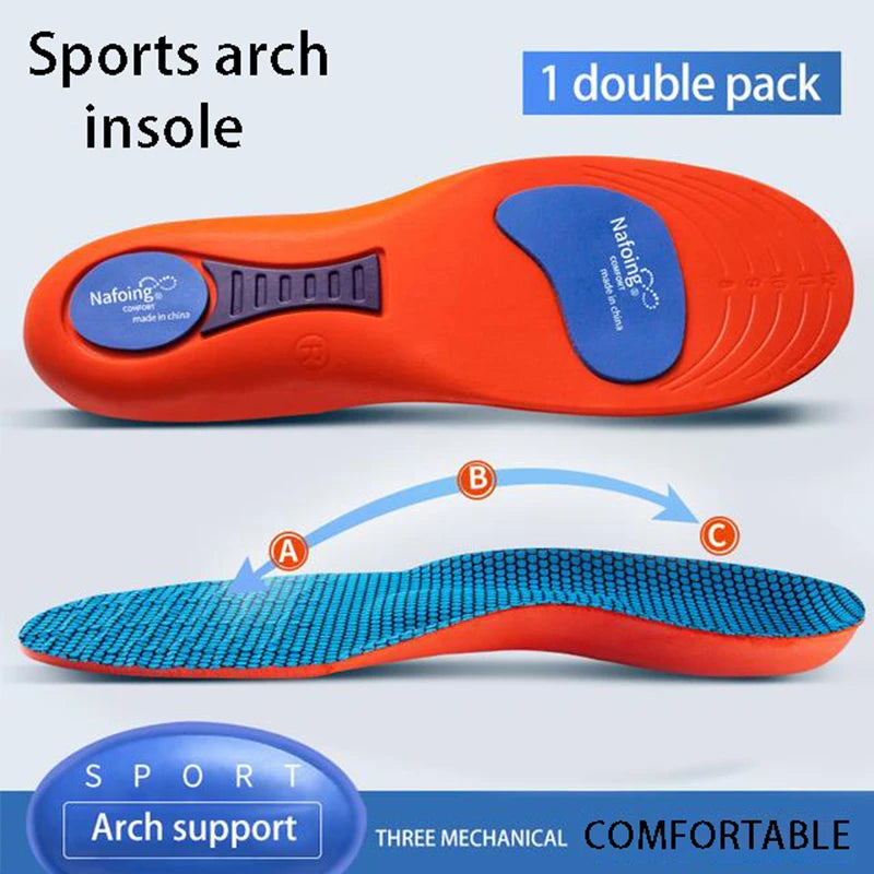 Sport Insoles for Shoes Sole Shock Absorption Deodorant Breathable Cushion Running Insoles for Feet Man Women Orthopedic Insoles SuperFye Blue / EU41-42(260mm) SuperFye