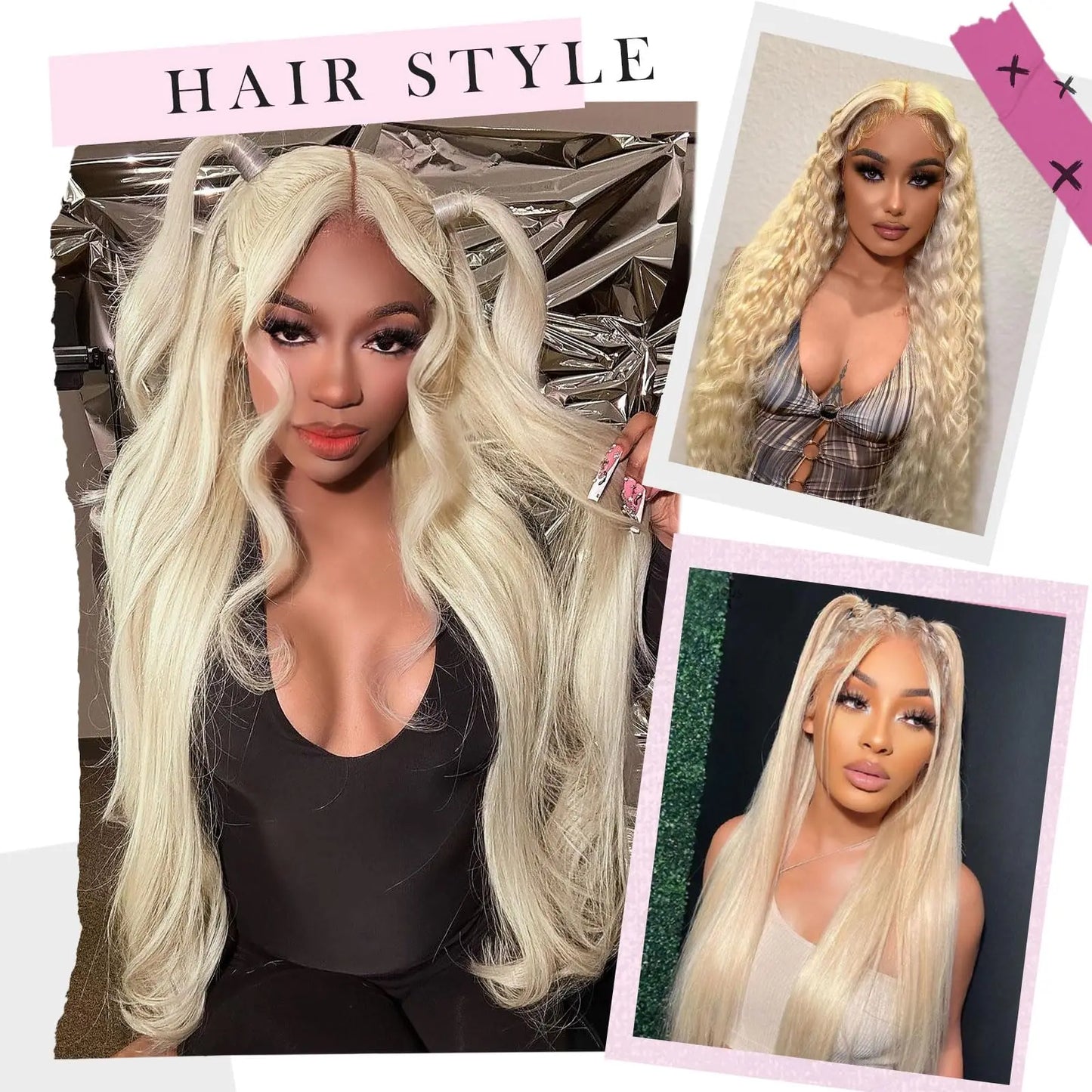 250 Density 613 hd lace frontal wig 13x6 Blonde Straight lace front wigs human hair Brazilian Colored Human Hair Wigs For Women