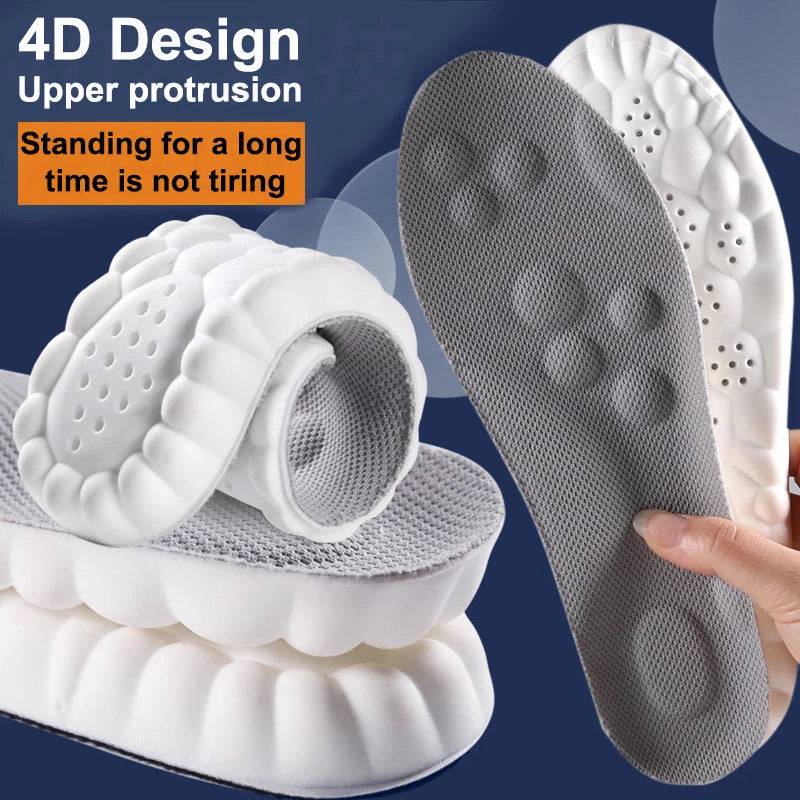 High Elasticity Latex Sport Insoles Soft Shoe Pads Arch Support Orthotic Insoles Breathable Deodorant Shock Absorption Cushion SuperFye Grey / EU43-44 SuperFye