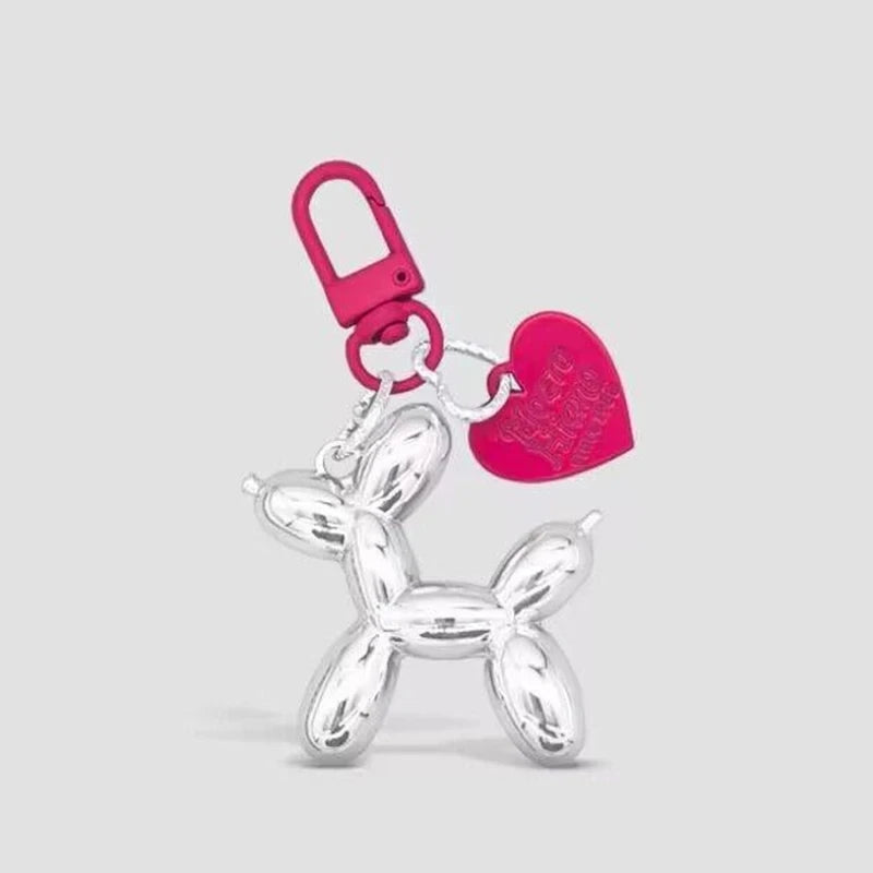 Fashion Keychain Punk Y2K Balloon Dog Keychains for Women Bag Pendant Jewelry Trinket Girl's Car Key Ring Key Chain Accessories SuperFye Style 02 SuperFye