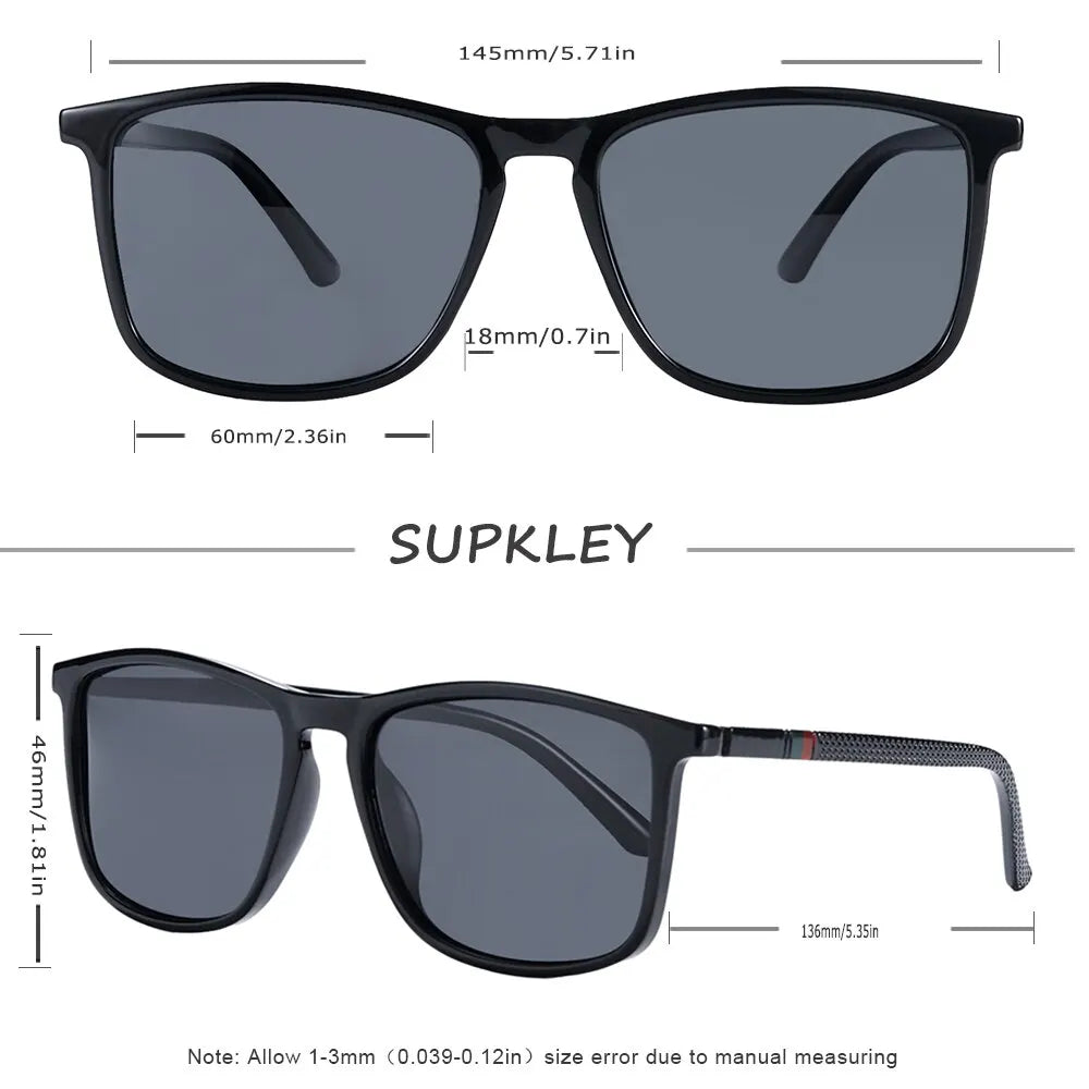 SUPKLEY Sports Sunglasses for Men Polarized Comfortable Wear Square Sun Glasses Male Light Weight Eyewear Accessory with Origina SuperFye Blue Mirror SuperFye