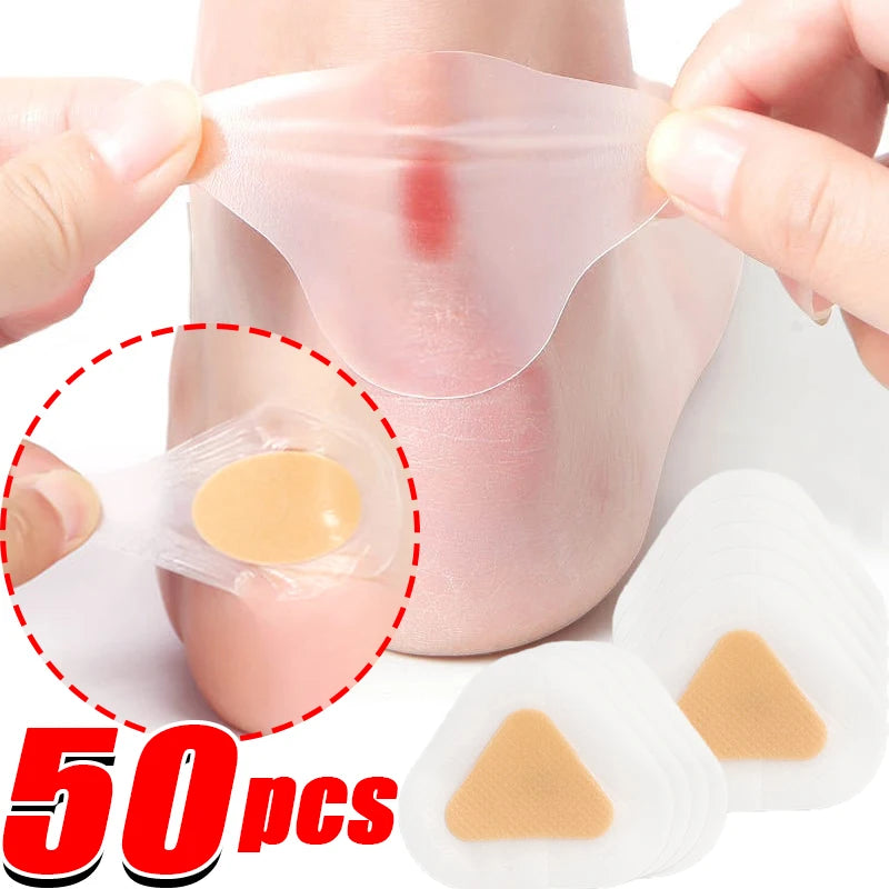 10-50PCS Silicone Gel Shoes Stickers Pain Relief Patch Liner High Heel Sticker Feet Care Adhesive Hydrocolloid Pads Cushions SuperFye white / CHINA SuperFye