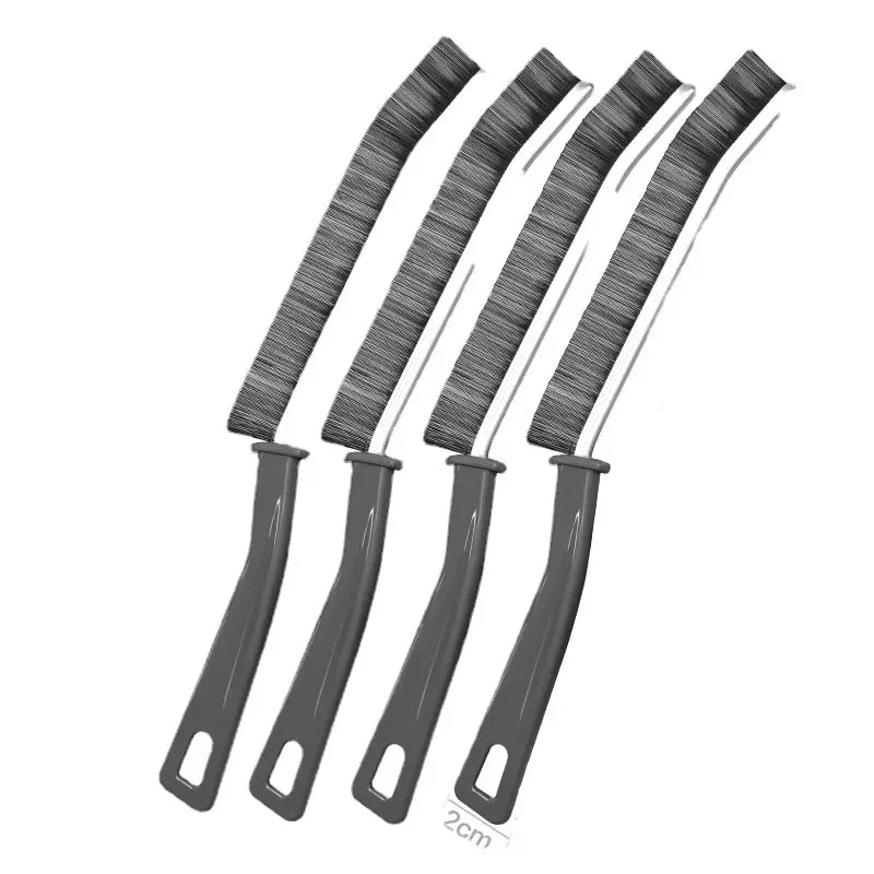 4 Pieces Gap Cleaning Brush, Small Hard Brush for Cleaning, Gap Cleaning Tool Multi-functional Brush, Apply To The Kitchen Blind SuperFye Gray 4pcs SuperFye