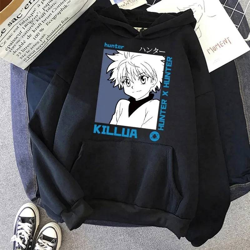 2023 Autumn Winter Hunter Hisoka Kurapika Hoodies Women Killua Zoldyck Devil Eye Sweatshirts Unisex Anime HXH Hoody Tops