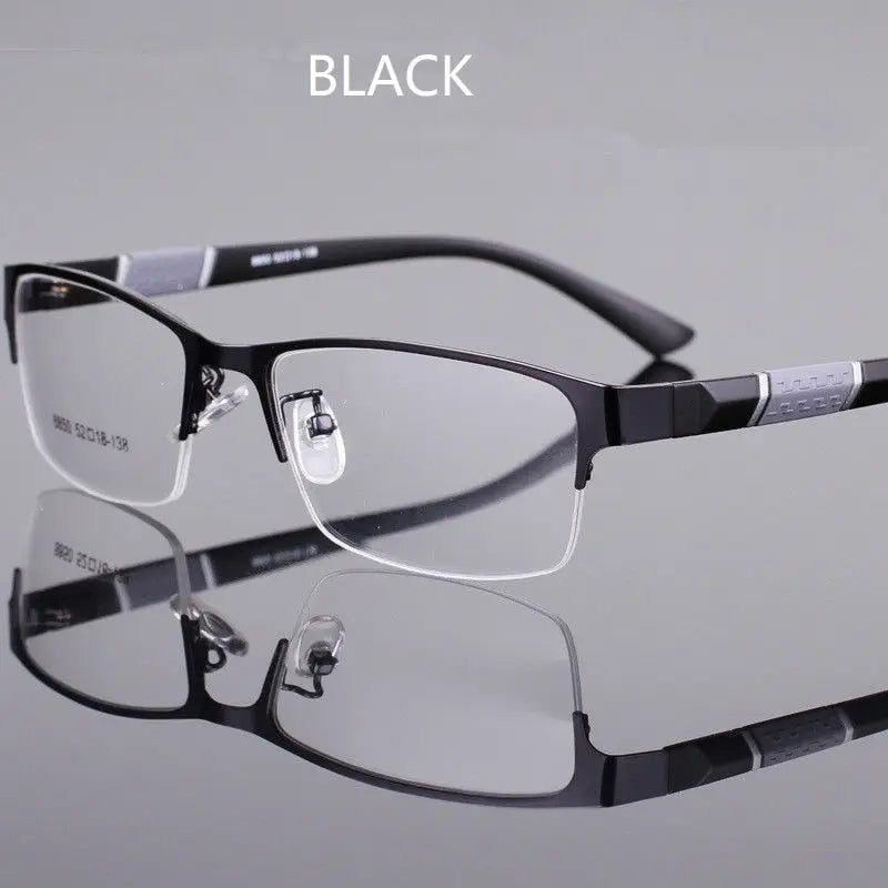 Men Reading Glasses Retro Business Hyperopia Glasses Anti Blue Light Reading Glasses 0 +1.0 To +4.0 Glasses SuperFye black / +250 SuperFye