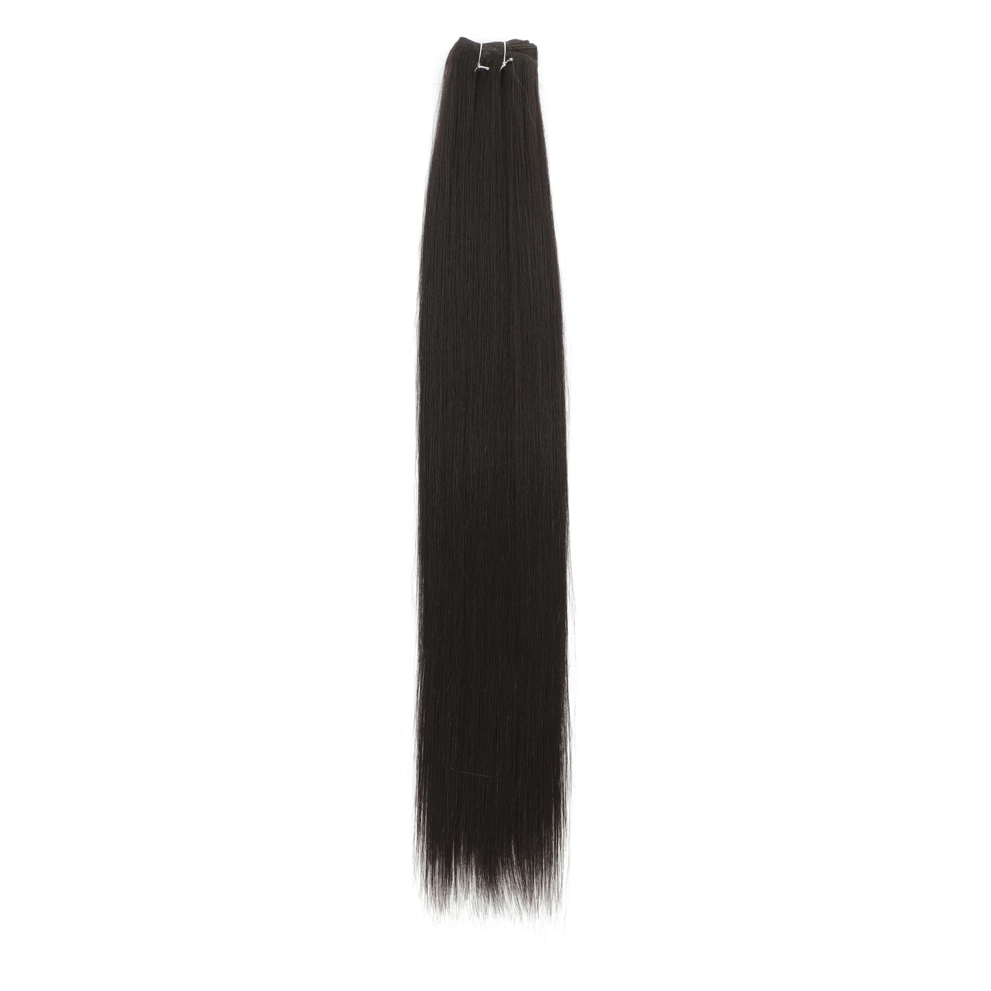 Bone Straight Hair Bundles Salon Natural Hair Extensions Fake Fibers Super Long Synthetic Yaki Straight Hair Weaving Full to End SuperFye 1B / 70cm-28inches / 1pc SuperFye