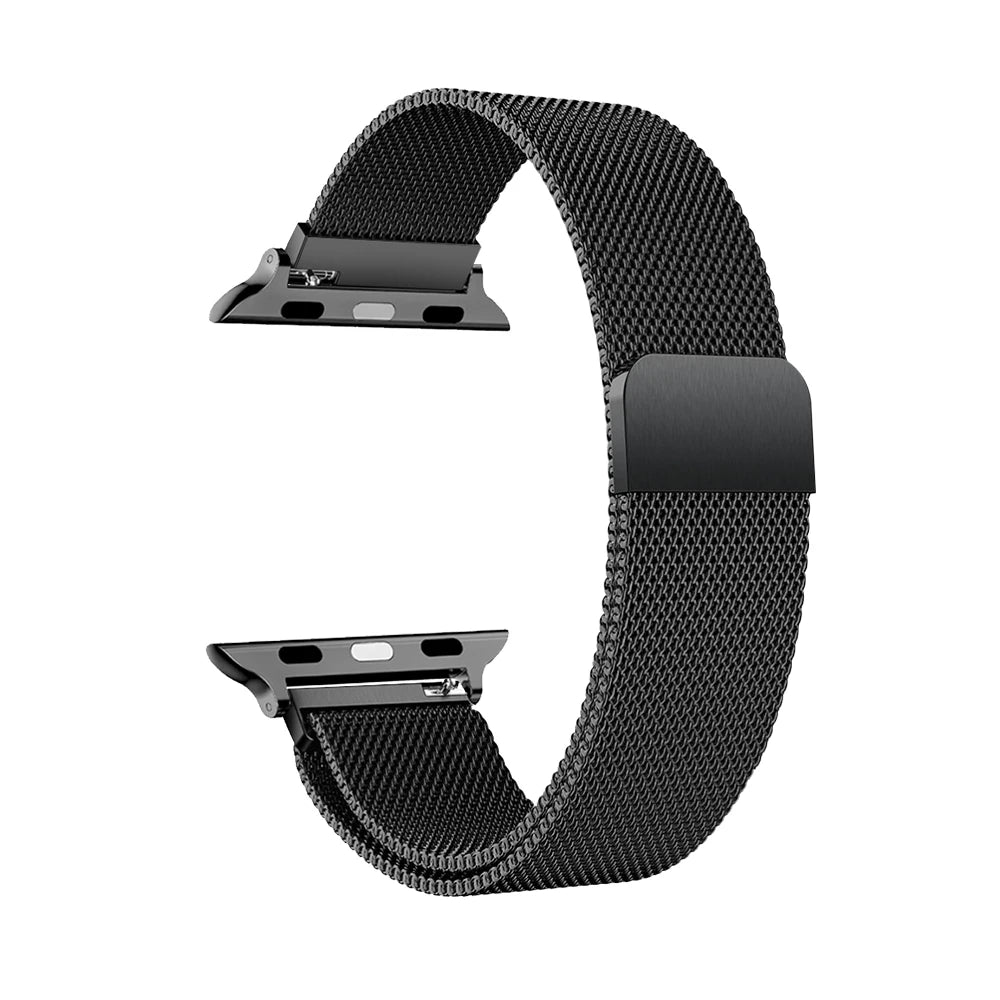 Milanese Strap For Apple Watch Ultra 2 49 46mm 42mm 44mm 40mm 45mm 41mm 38mm Bracelet For iWatch Series 10 9 3 6 5 SE 7 8 Strap SuperFye Black / 38 40 41 S10 42mm SuperFye