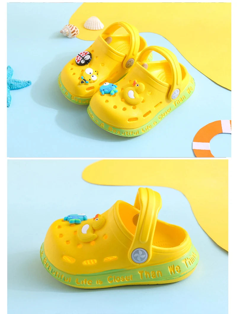 Summer Baby Shoes Sandals for Girls Boy Mules Baby Girl Shoes Cartoon Sandal Infantil for Boy Children's Garden Shoes SuperFye White balloon / 18 SuperFye