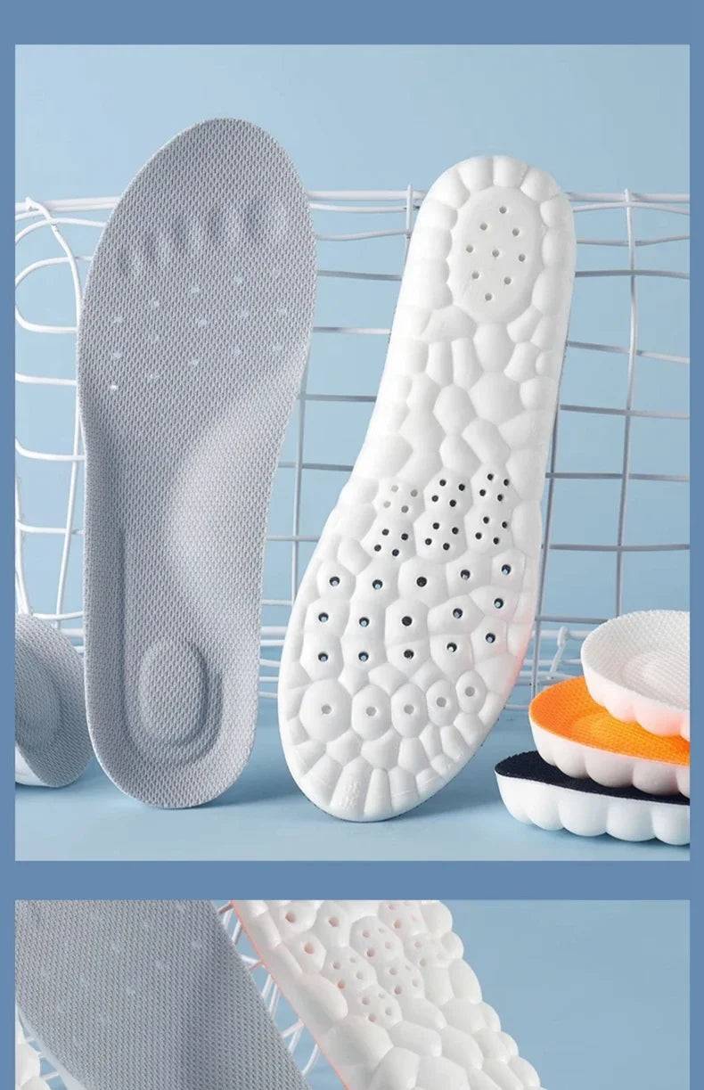 1Pair 4D Soft Shoes Insoles for Feet Plantar Fasciitis Insole Arch Support Orthopedic Inserts Sports Shock Absorption Shoe Pads SuperFye Gray / EU39-40 SuperFye