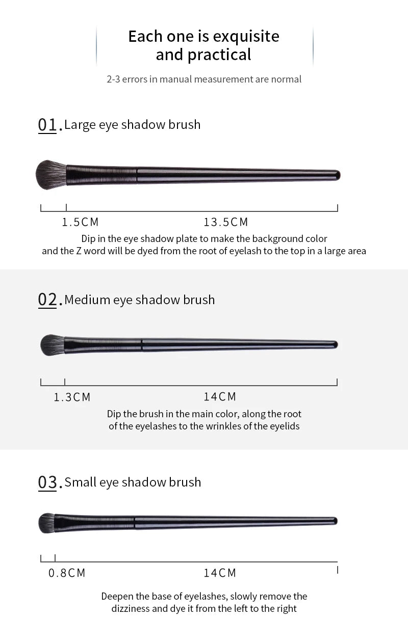 Natural Eye Makeup Brushes Set Eyeshadow Brush Eyebrow Contour Eyeliner Brush Women Eyes Cosmetic Blending Detail Make Up Tools SuperFye 6PCS / CHINA SuperFye