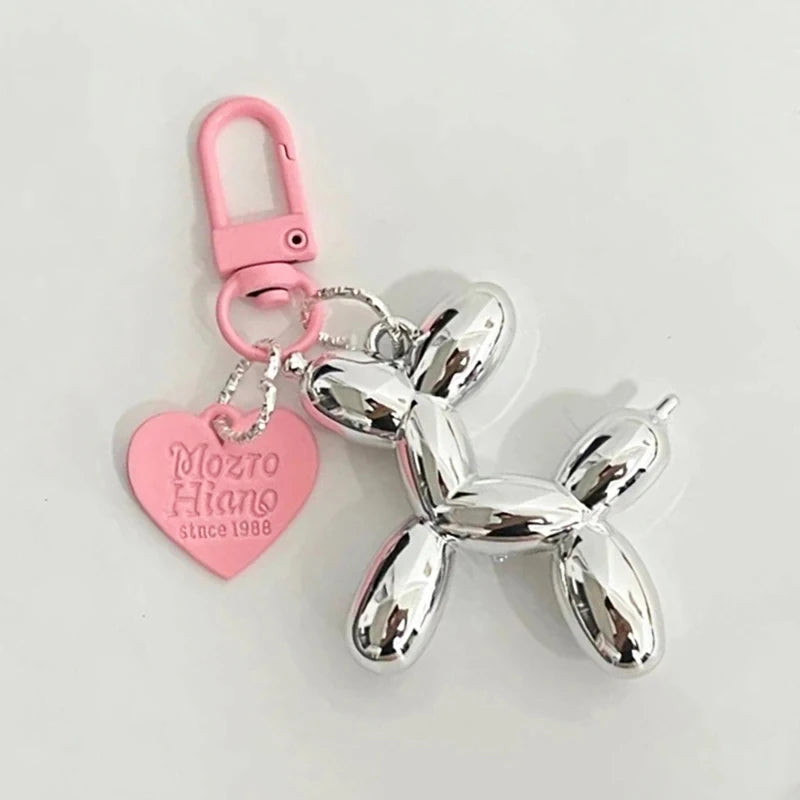 Fashion Keychain Punk Y2K Balloon Dog Keychains for Women Bag Pendant Jewelry Trinket Girl's Car Key Ring Key Chain Accessories SuperFye Style 04 SuperFye