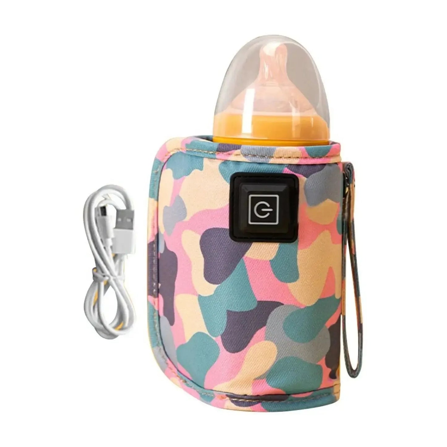 USB Milk Water Warmer Bottle Heater Travel Stroller Insulated Bag Baby Nursing Safe Kids Supplies for Outdoor Winter SuperFye Pink SuperFye