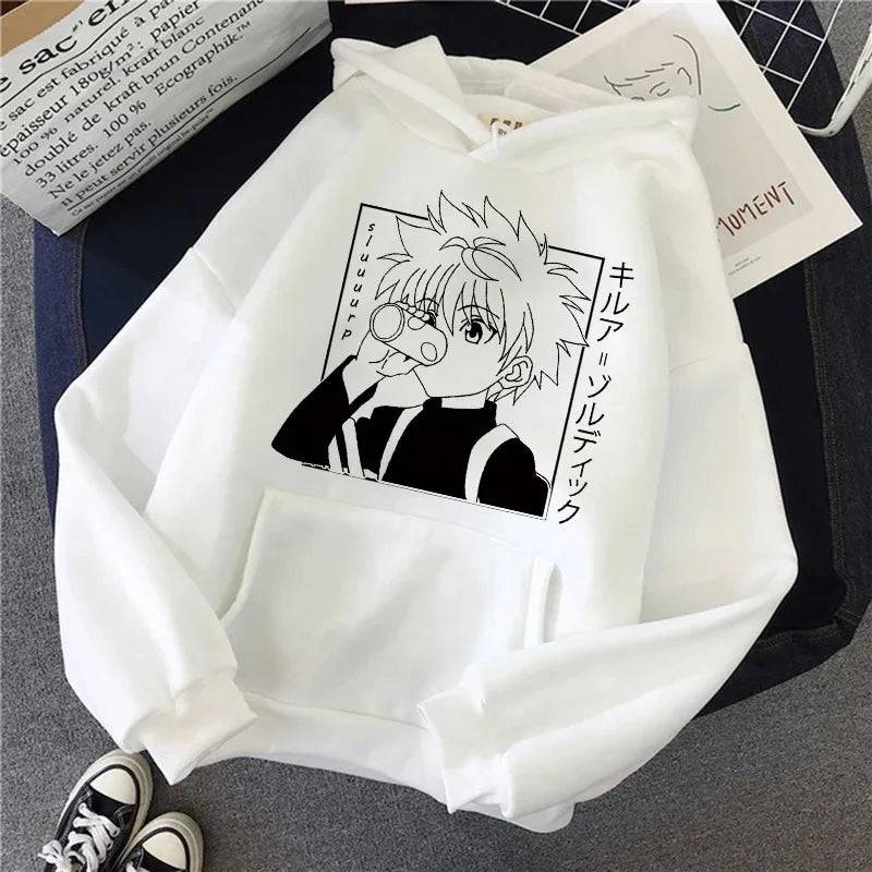 2023 Autumn Winter Hunter Hisoka Kurapika Hoodies Women Killua Zoldyck Devil Eye Sweatshirts Unisex Anime HXH Hoody Tops