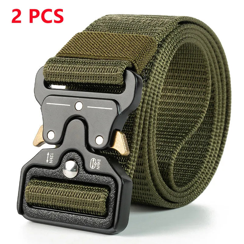 Men Belt Army Outdoor Hunting Tactical Multi Function Combat Survival High Quality Marine Corps Canvas For Nylon Male Luxury