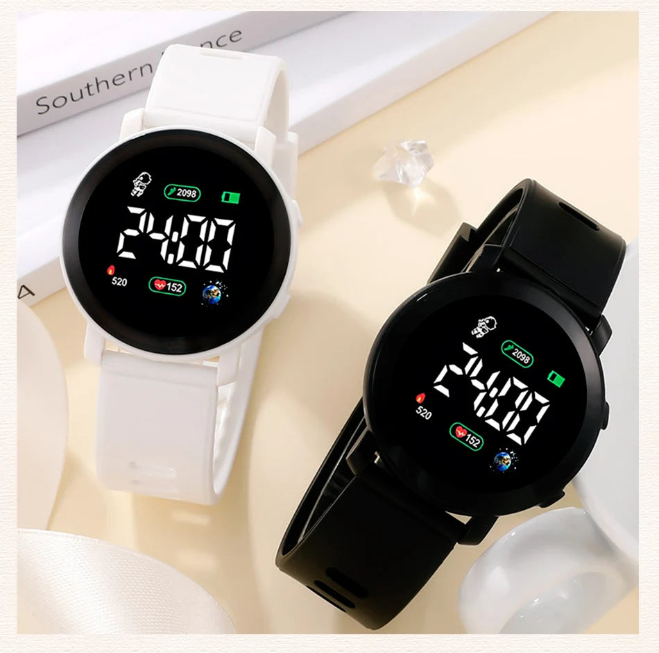 Couple Watches LED Digital Watch for Men Women Sports Army Military Silicone Watch Electronic Clock Hodinky Reloj Hombre SuperFye black SuperFye