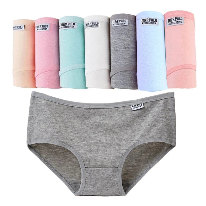 7Pcs/Lot Plus Size Underwear Women's Panties Cotton Girl Brief Sexy Lingeries Shorts Underpant Solid Panty Female Intimate M-4XL SuperFye HUILANXIA / XL / 7PCS SuperFye