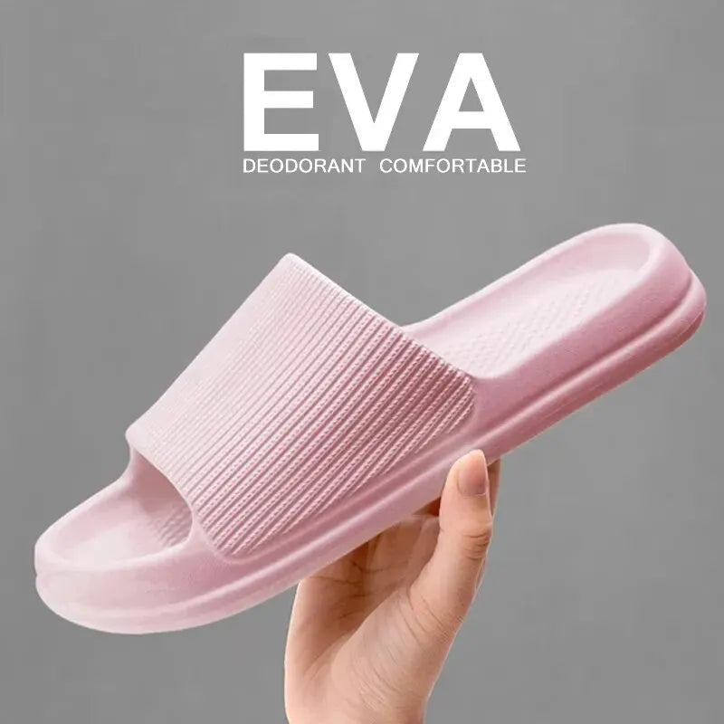 Soft Sole Massage Shower Shoes for Women Men Couples Waterproof Non-slip Home Leisure Fashion Bathroom Slippers SuperFye Pink / 36-37 SuperFye