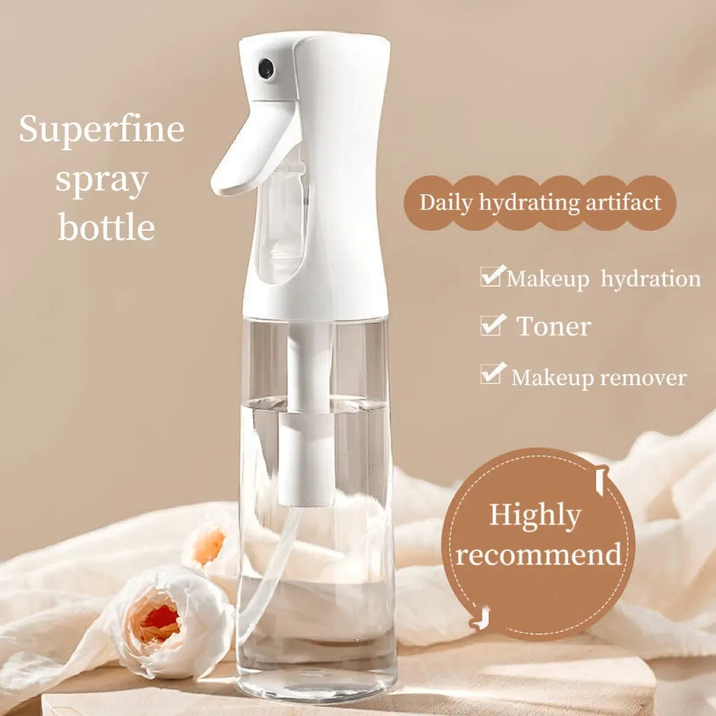 Press Spray Bottle Continuous High Pressure Toner Emulsion Essence Bottled Ultra-fine Atomized Disinfection Sprayer Hair Spray SuperFye Transparent color / 200ml SuperFye