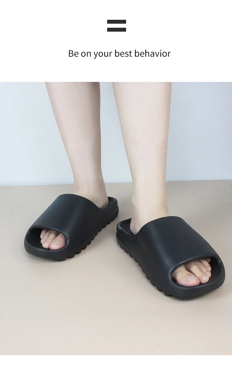 Big Size 47 Summer Slippers Men Women EVA Soft Bottom Indoor Home Slides Sandals Light Beach Shoes Male Slippers Flip Flops SuperFye Brown / 44-45 SuperFye