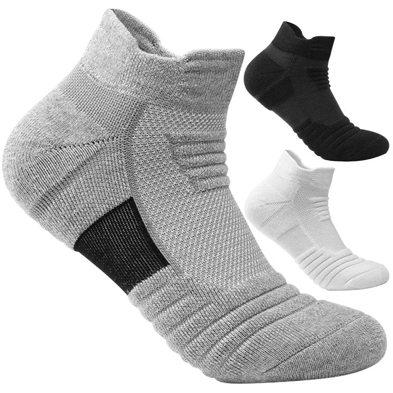 3 Pairs Men's Comfort Fit Cushion Performance Athletic Crew Socks For Outdoor Sports SuperFye 3 Pairs Thickened 2 / Single code SuperFye