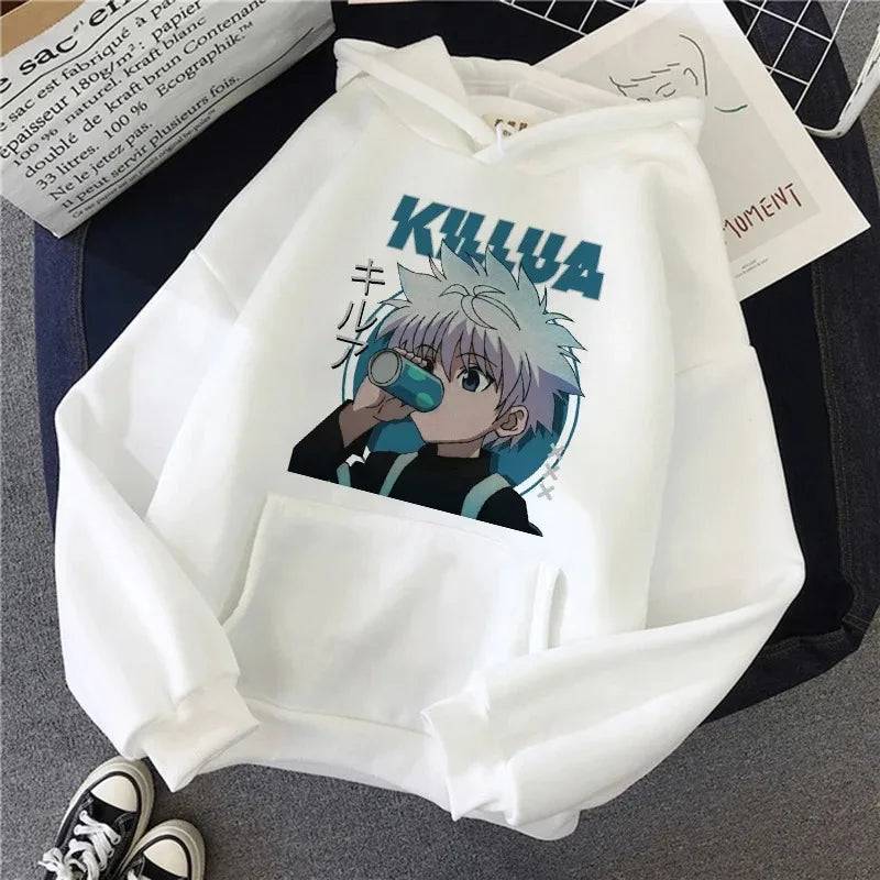 2023 Autumn Winter Hunter Hisoka Kurapika Hoodies Women Killua Zoldyck Devil Eye Sweatshirts Unisex Anime HXH Hoody Tops